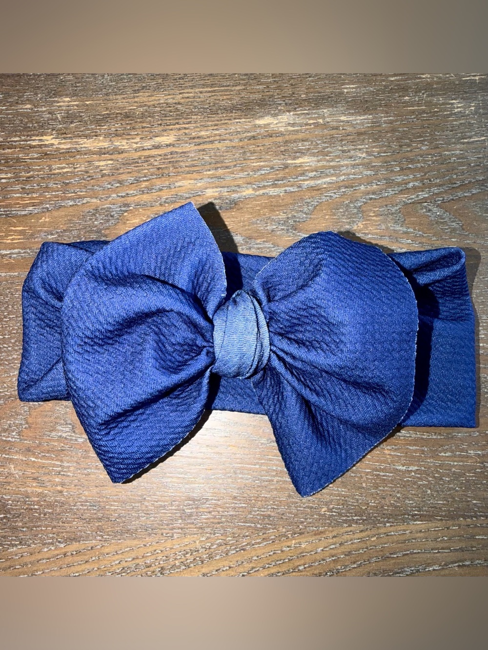 Gigi and Max Navy Headwrap Bow (singular bow listing)